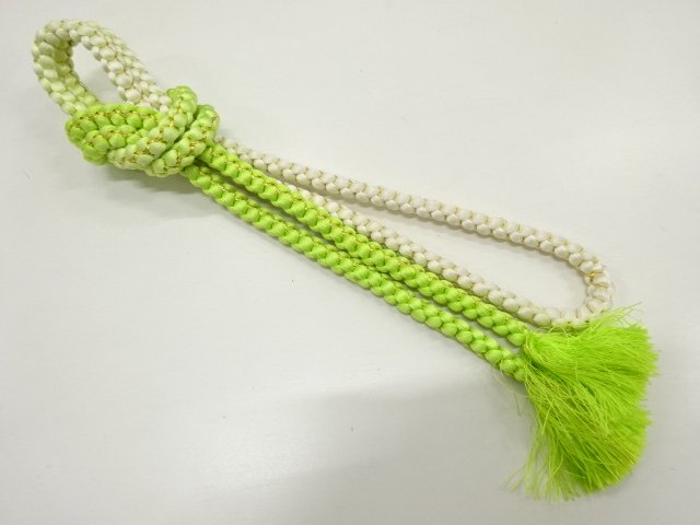 JAPANESE KIMONO / HANDTIED OBIJIME CORD 